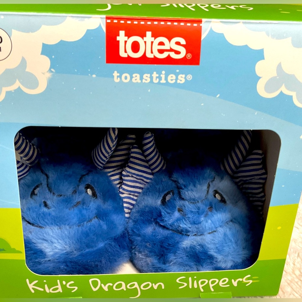 Totes brand ~ Blue dragon slippers